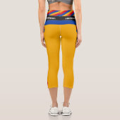 アルメニア国旗のファッション、フィットネス、スポーツC カプリレギンス (裏面)