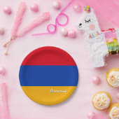 アルメニア国旗のプレート、パーティー、スポーツ、アルメニア ペーパープレート (パーティー)