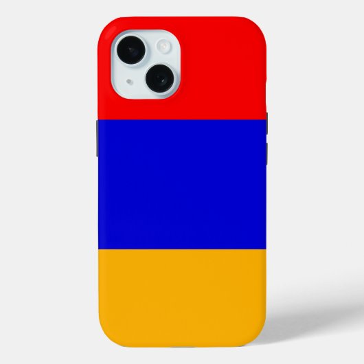 アルメニア国旗のApple iPhone 15 Case-Mateケース Case-Mate iPhoneケース (裏面)