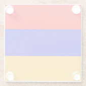 アルメニア国旗を持つガラスコアスター ガラスコースター (裏面)