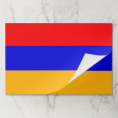 アルメニア国旗を持つティアウェイ紙パッド ペーパーパッド (折り畳み)