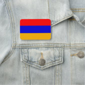 アルメニア国旗を持つ愛国的な名前タグ 名札 (インサイチュ)