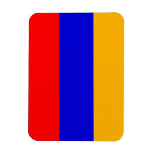 アルメニア国旗を持つ愛国的な柔軟な磁石 マグネット (縦)