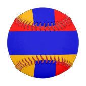 アルメニア国旗を持つ愛国野球 野球ボール (裏面)