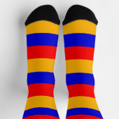 アルメニア国旗を持つ男性のクルー用ソックス。 ソックス (上部)