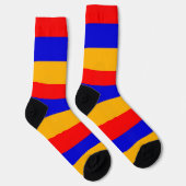 アルメニア国旗を持つ男性のクルー用ソックス。 ソックス (右)