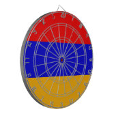 アルメニア国旗を掲げたダーツボード ダーツボード (正面左)