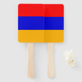 アルメニア国旗を掲げたハンドファン ハンドファン (正面&裏面)