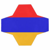 アルメニア国旗を掲げた愛国的なサッカーボール サッカーボール (フラット)