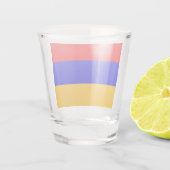 アルメニア国旗を掲げた愛国的なショットグラス ショットグラス (裏面)