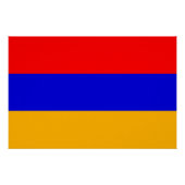 アルメニア国旗を掲げた愛国的なポスター ポスター (正面)