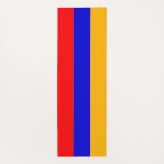 アルメニア国旗を掲げた愛国的なヨガマット ヨガマット (裏面)