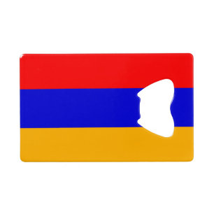 アルメニア国旗クレジットカードボトル開封者 クレジットカード栓抜き