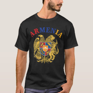 アルメニア国旗コートオブアームズ Tシャツ