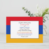 アルメニア国旗、アルメニア結婚国旗 招待状 (スタンド正面)