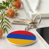 アルメニア国旗 キーホルダー (側面)