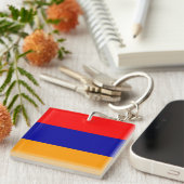 アルメニア国旗 キーホルダー (正面右)