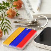 アルメニア国旗 キーホルダー (正面右)