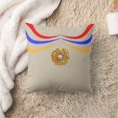アルメニア国旗 クッション (ブランケット)
