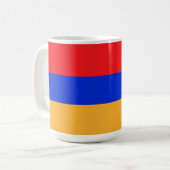 アルメニア国旗 コーヒーマグカップ (正面左)
