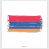 アルメニア国旗 シール (シート)