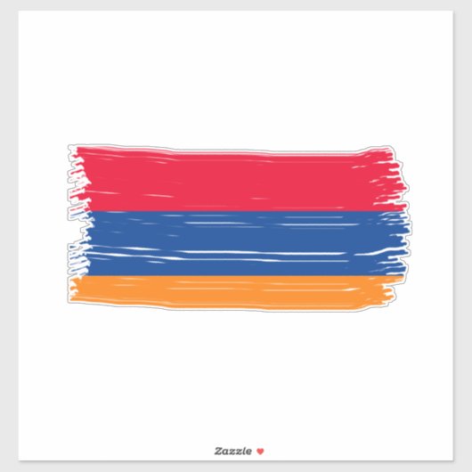 アルメニア国旗 シール (シート)