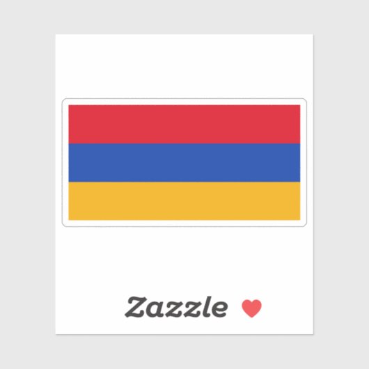 アルメニア国旗 シール (シート)