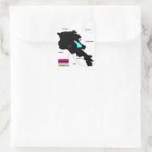 アルメニア国旗 スクエアシール (バッグ)