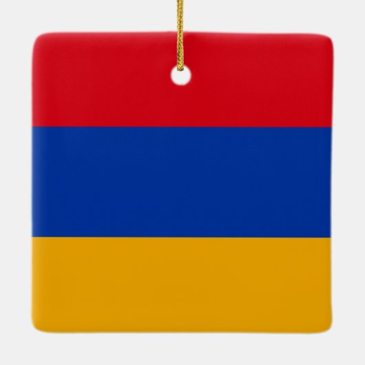 アルメニア国旗 セラミックオーナメント (裏面)