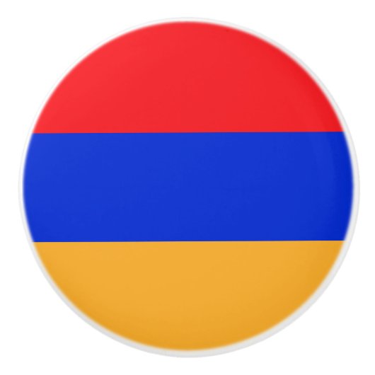 アルメニア国旗 セラミックノブ (正面)
