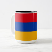 アルメニア国旗 ツートーンマグカップ (正面左)