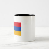 アルメニア国旗 ツートーンマグカップ (中央)