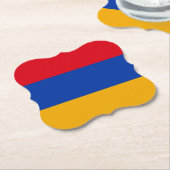 アルメニア国旗 ペーパーコースター (アングル)