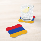 アルメニア国旗 ペーパーコースター (インサイチュ)