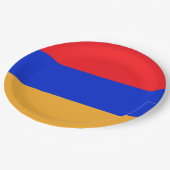 アルメニア国旗 ペーパープレート (アングル)