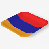 アルメニア国旗 ペーパープレート (傾斜あり)