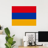 アルメニア国旗 ポスター (ホームオフィス)