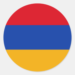 アルメニア国旗 ラウンドシール