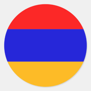 アルメニア国旗 ラウンドシール