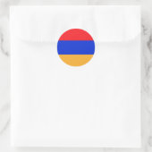 アルメニア国旗 ラウンドシール (バッグ)