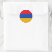 アルメニア国旗 ラウンドシール (バッグ)
