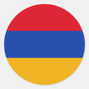 アルメニア国旗 ラウンドシール