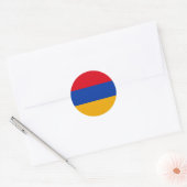 アルメニア国旗 ラウンドシール (封筒)