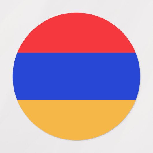 アルメニア国旗 ラベル (デザイン1)