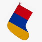 アルメニア国旗 ラージクリスマスストッキング (正面 (吊り時))