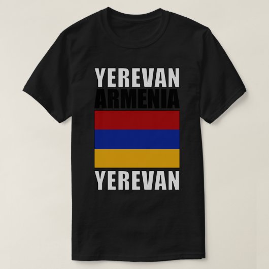 アルメニア国旗 Tシャツ (デザイン正面)