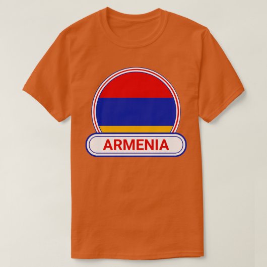 アルメニア国旗 Tシャツ (デザイン正面)