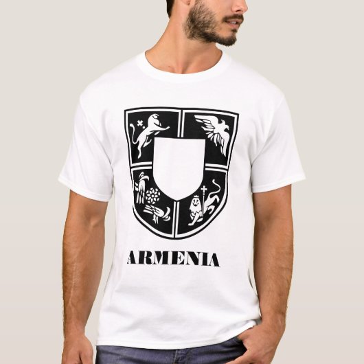 アルメニア国章現代アート Tシャツ (正面)