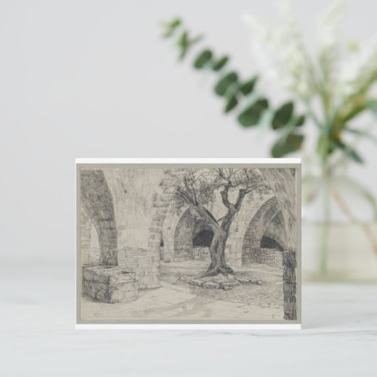 アルメニア建物領事外エルサレム ポストカード (スタンド正面)