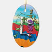 アルメニア文字のイニシャルのEの」オーナメント セラミックオーナメント (左)